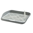 thumbnail image 1 of Inodoro para Perros Perfecl Rejilla de Malla Soporte para Almohadillas de Entrenamiento Valla Mediana Gris, 1 of 8
