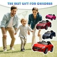 thumbnail image 7 of Licensed Benz CLS 350 12V Electric Ride on Toys with Bluetooth Music, LED Lights, Spring Suspension, Power Car Wheels, Electric Car for Kids with Parent Remote Control (Wine Red), 7 of 7
