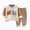 A19-Coffee, variant on Pajamas for Girls and Boys Long Sleeve Tops Set Fall Winter Cute Sleepwear Lounge Sets 6 12 24 Months 1T 2T 3T 4T 5T 6T Children Pink,2-3 Years