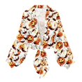 thumbnail image 5 of Gamivast Open Front Cardigan for Women Tie Knot Long Sleeve Shrugs Witch Hat Print Lightweight Cropped Tops Halloween Cover Up for Fall Festival Holiday Outfits, 5 of 6