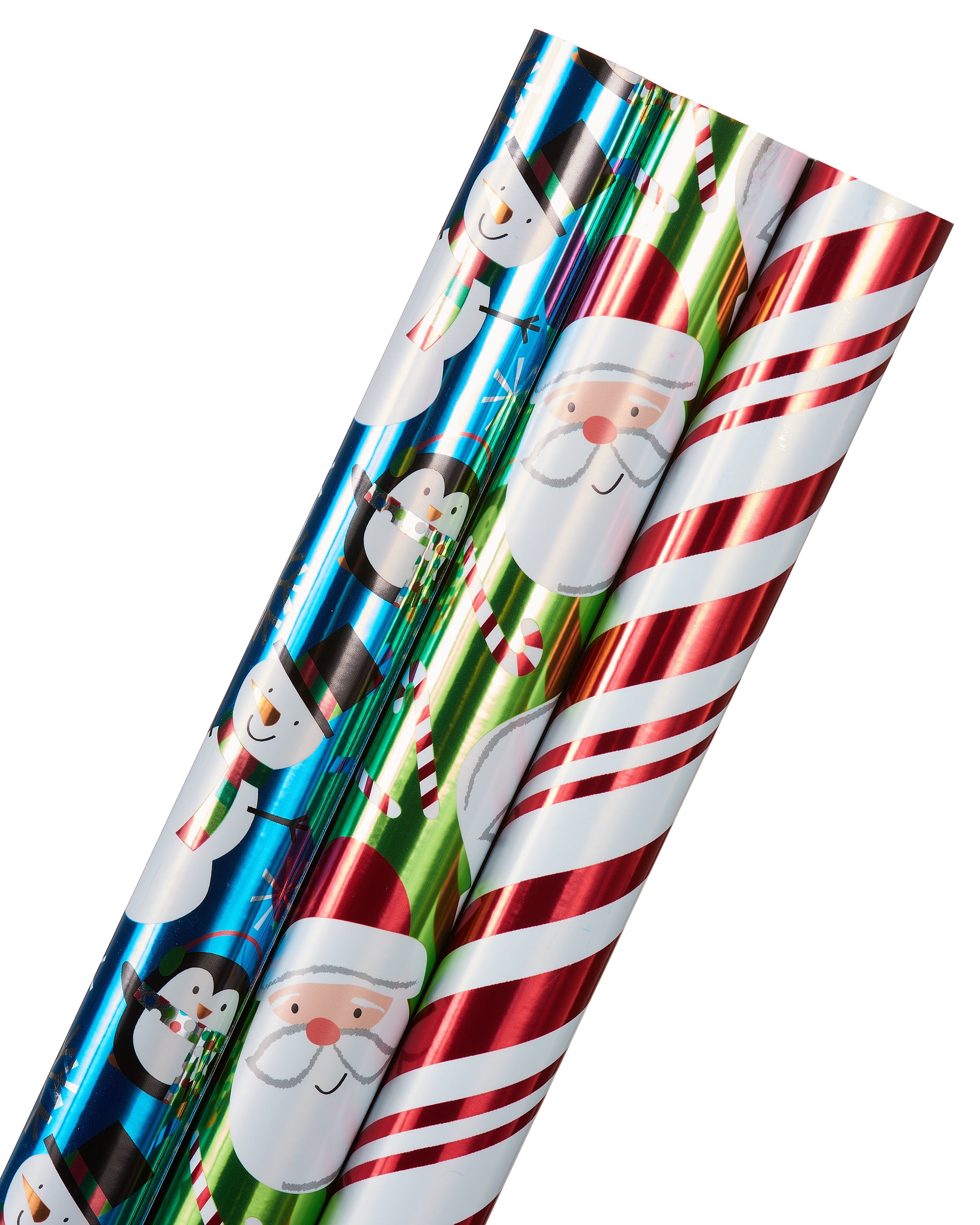 Candy Canes, Red + White Stripes, Hot Cocoa + Treats Holiday Wrapping Paper  Rolls, 3 Rolls - Papyrus