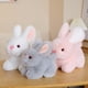 thumbnail image 2 of Cute / Soft / Simulated Rabbit Plush Toy / Little White Rabbit Doll /children's Birthday Gift / Christmas Giftpink15cm Deng Xun unisex, 2 of 2