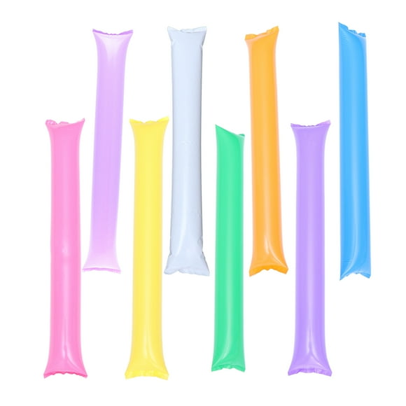 100pcs Bam Bam Thunder Inflatable Refueling Rod Cheering Stick Stuffed Club Cheer Refueling Bar Inflatable Noisemakers Stick for Contest