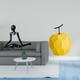 thumbnail image 2 of Escultura de fruta de con pensador abstracto creativo, figura decorativa única, adorno geométrico, estatua de mesa coleccionable para entrad, 2 of 8