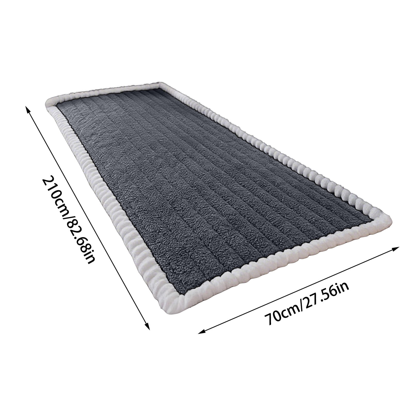Washable Pet Couch Cover Non-, Plush Sofa Protector with Waterproof Lining, Fuzzy Furniture Slipcover for Dogs and Cats, Striped Design for Sectionals and Multi-Cushion Couches