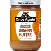 Once Again Natural Creamy Unsweetened Cashew Butter 16 oz