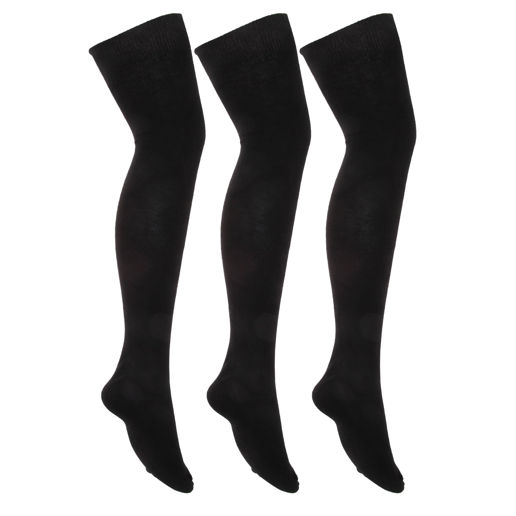 Womens/Ladies Over The Knee Socks (Pack Of 3) | Walmart Canada