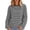 Gray, variant on Women's Oversized Long Sleeve Striped T-Shirts Crewneck Pullover Loose Fit Casual Basic Everyday Tops