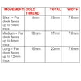 thumbnail image 3 of New Replacement 6168s Sangtai Non Ticking Quartz Clock Movement Mechanism Motor (Long - 15mm Golg Thread), 3 of 4