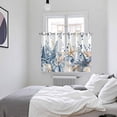 thumbnail image 3 of Blue Eucalyptus Coastal Kitchen Curtains Window Panels, Beach Starfish Shell Nautical Insulated Window Treatment Curtain, Grommet Curtains for Bedroom/Living Room/Bathroom, 2 Piece 52"Wx63"L, 3 of 8