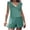 Blue B, variant on One Piece Swimsuit Women Solid Color Built In Bra Shorts Flat Angle Ruffle Pockets Swimsuit