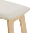 thumbnail image 5 of Beryl Upholstered Bar Height Stool (30in) - 4 pack, Blonde/Sesame PU Leather, 5 of 11