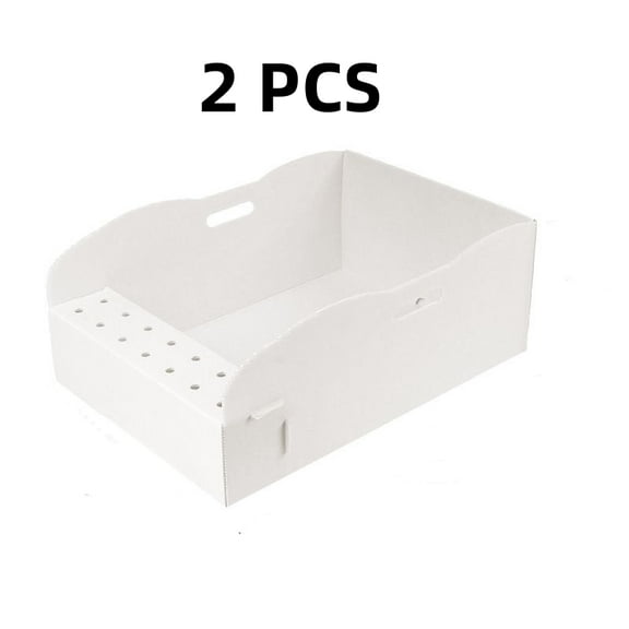 Foldable Outdoor Portable Cat Litter Box 2 Pack Waterproof Large Size