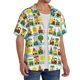 thumbnail image 2 of Fotbe Train With Animals Camisa Estampada de Manga Corta para Hombre, Casual de Verano, Estilo Playero, Sin Arrugas-Medium, 2 of 5