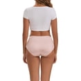 thumbnail image 3 of INNERSY Seamless Silky Underwear for Women No Show Hipster Panties 3 Pack(2XL,Soft Trio), 3 of 9