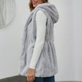 thumbnail image 6 of asdoklhq Womens Plus Size Coats Clearance Under $15.00,Women Winter Warm Coats Faux Coat Warm ry Faux Jacket Sleeveless Outerwear Vest Waistcoat, 6 of 9