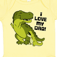 thumbnail image 4 of Inktastic I Love My Dad with Baby and Daddy Tyranasaurus Rex Boys or Girls Baby Bodysuit, 4 of 5