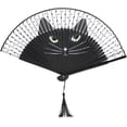 thumbnail image 1 of Abanico Plegable Gato Negro Encantador, Abanico de Mano para Mujer, Abanicos Plegables a Mano, Abanico de Baile, Regalos para Bodas, Iglesias, Fiestas,decoración de Pared XianweiShao  8390615119214, 1 of 5