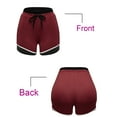 thumbnail image 6 of YouLoveIt Women's Yoga Shorts 2-in-1 Sports Yoga Shorts Double-layer High Waist Workout Yoga Shorts Pants Elastic Waistband Summe Beach Shorts Athletic Sweatpants with Pockets, 6 of 7