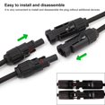 thumbnail image 4 of 1 Pair Solar y Cable Solar Y Plug Solar Cable Y Splitter MMF/FFM Y Branch Connector Photovoltaic, 4 of 5