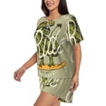 thumbnail image 2 of Naloa Dinosaur Women's Short-Sleeved Pajama Set, Loungewear, Summer pajamas, Breathable Cozy - Medium, 2 of 9