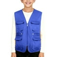 thumbnail image 2 of breaise Kids Cargo Safety Vest Boys Girls Volunteer Travel Multi-pocket Waistcoat Top Activity Waistcoat Party Costume Vests, 2 of 5