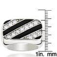 thumbnail image 3 of 14K Men's Natural 0.7 Ctw Diamond Ring For Him (White Gold Size 6), 3 of 3