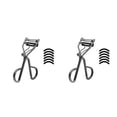 thumbnail image 2 of Becaristey Eyelashes Clip Eyelash Curling Tools Portable Eye Lash Curler Woman No.4 2Set, 2 of 6
