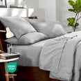 thumbnail image 6 of Bare Home 7-Piece Heathered Bed in a Bag, Full, Heather Pewter, 6 of 10