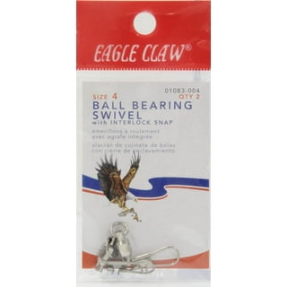 Eagle Claw Fishing, SS1212 Barrel Swivel with Safety Snap, Size 12