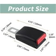 thumbnail image 2 of Seat Belt Extender, Universal Car Buckle Holder for Easy Buckling, Black and Red, 2 Pack, 2 of 6