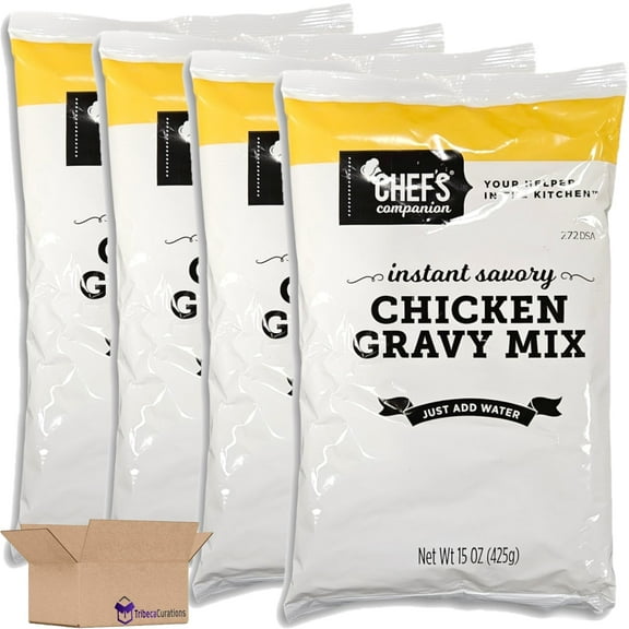 Chef's Companion Foodservice Instant Chicken Gravy Mix, 15 Ounce | Pack of 4