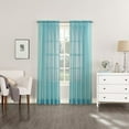 thumbnail image 2 of Sheer Curtains 84 Inches Long for Living Room 2 Panels Set Rod Pocket, 2 of 2