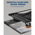 thumbnail image 6 of Heavy Duty Vehicle Moving Dollies – 10,000 lbs Capacity, 3.5" Swivel Steel Casters, Anti-Skid Platform for Cars & Trucks, Industrial Use – Black | Pack of 4, 6 of 7