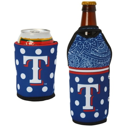 Kolder Texas Rangers Cooler - Texas Rangers Either/Or Can or Bottle Insulator Cooler - No Size