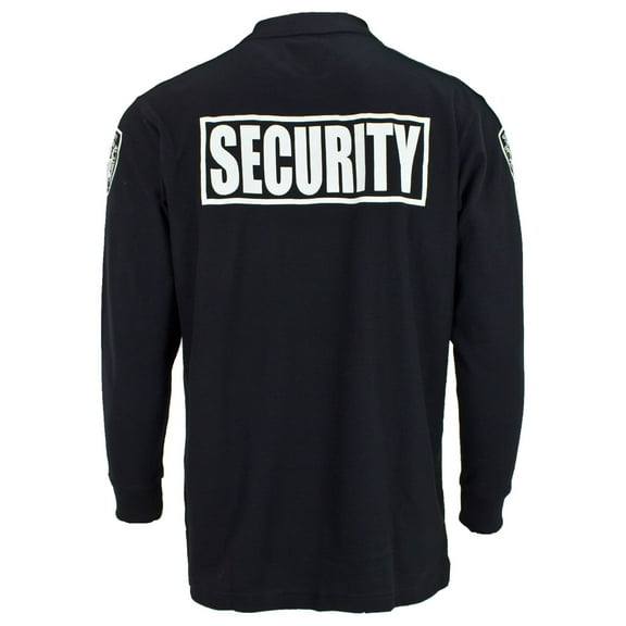 First Class Security Long Sleeve Polo Shirts