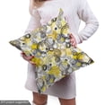 thumbnail image 4 of Ambesonne Geometric Fabric by the Yard Upholstery, Sketchy Circles, 10 Yards, White Beige, 4 of 4