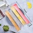 thumbnail image 6 of Monebena Disposable Ice Popsicle Mold Bags Freezer Tubes With Zip Seals For Healthy Snacks,Yogurt Sticks,Juice & Fruit Smoothies,Ice Candy Pops Comes With A Funnel 150 Pcs (11"x2"), 6 of 11