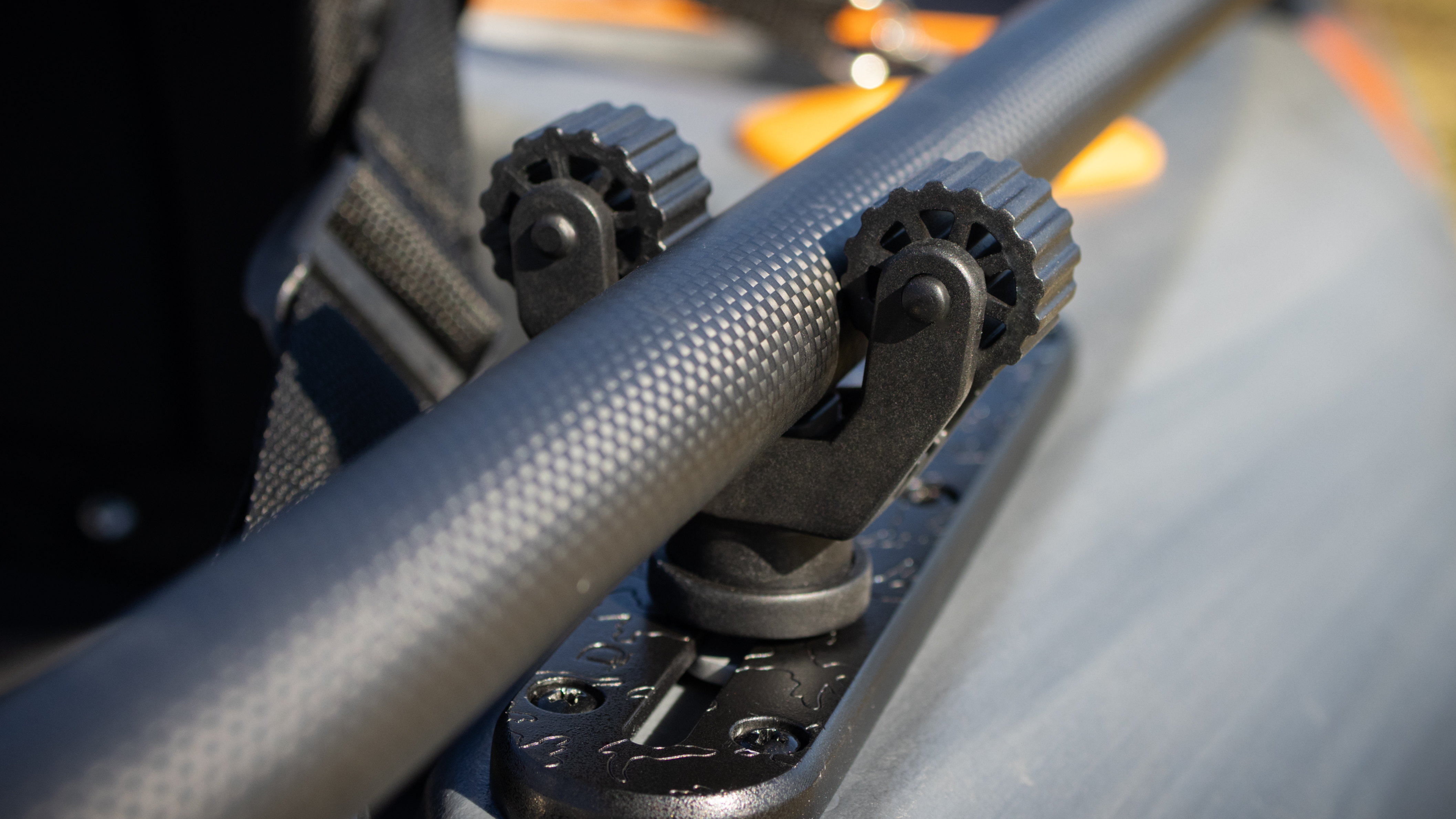 D DRIFT ALL THINGS WATER Kayak Track Mount Kit with Rod Holder and Paddle Clips, 9in Tracks, Black