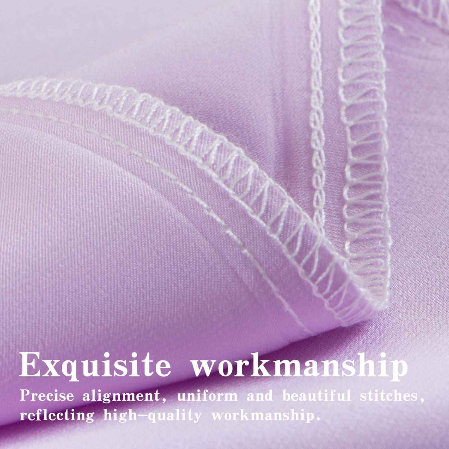 Flxxie 1 Pack 100% Pure Both Sides Mulberry Silk Pillowcase for Hair and Skin, 22 Momme Bed Pillow Case with Hidden Zipper, King, 20"x36", Lavender
