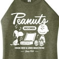thumbnail image 3 of Peanuts - Charlie Brown Records - Juniors High Neck Tank Top, 3 of 6