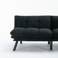 thumbnail image 3 of Noble House 70.8" Convertible Folding Twin Size Sofa Bed, Modern Couch with Adjustable Arm & Backrest, Black, 3 of 11