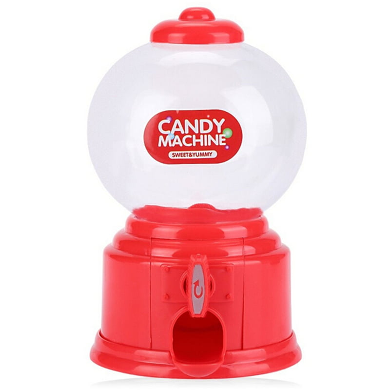 Cute Mini Candy Gumball Dispenser Kids Toy Vending Machine Saving Coin Bank PICK 