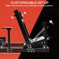 thumbnail image 6 of Supllueer 4080 Aluminum Racing Simulator Cockpit With Triple Monitor Mount & Red Seat Adjustable Fit Logitech Fanatec Moza.Excluding electronic devices, 6 of 20