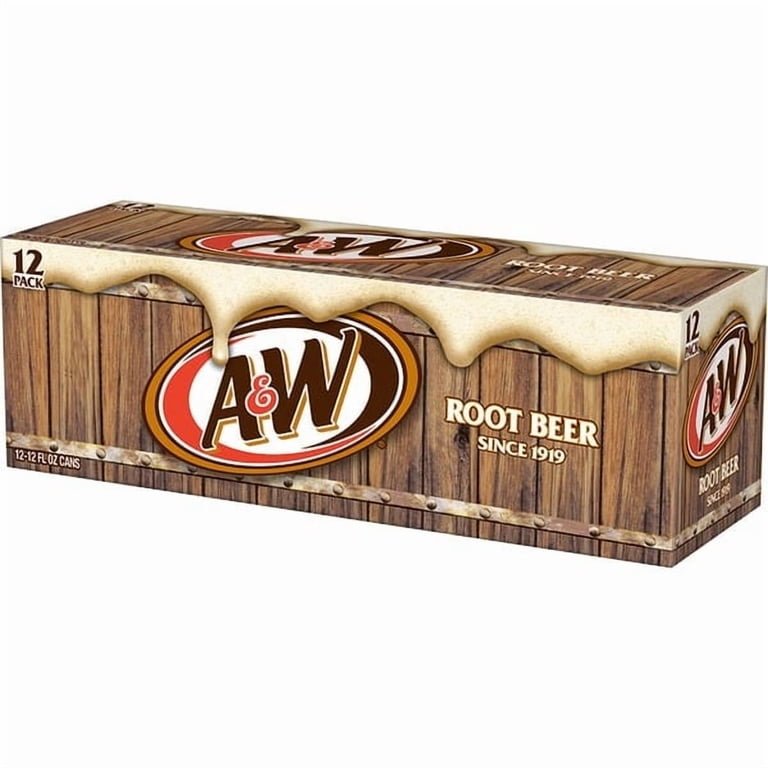 A&W Root Beer, 12 fl oz Cans, 12 Count - Walmart.com