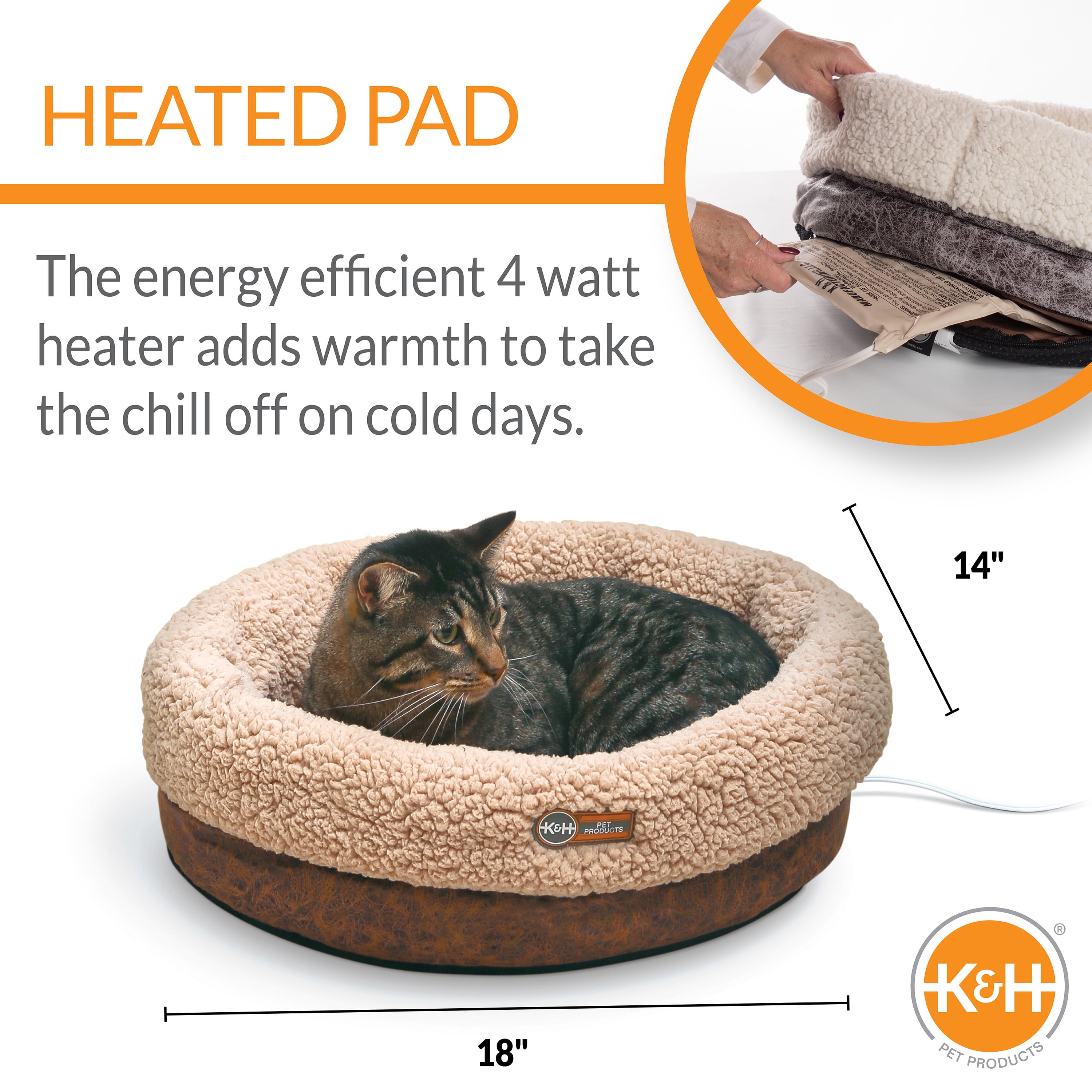 small heated cat bed