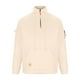 thumbnail image 3 of Ceisia Men's Solid Color Raglan Half-Zip Multi-Pocket Hooded Sweatshirt Khaki M Gifts, 3 of 6