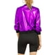 thumbnail image 3 of CHAQUETA BOMBER CORTA METÁLICA CON CUELLO ALTO PARA MUJERES INSPIRADA EN CHIC TALLA 2XL PÚRPURA OSCURO, 3 of 8