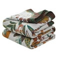 thumbnail image 1 of Manta de Algodón Bohemia Jwz251013003 | Muselina de Doble Cara con Estampado Floral | Suave, Transpirable, Ligera y Cálida con Flecos | Funda Decorativa para Sofá Cama, Ideal para Picnic, 150 X 200-2, 1 of 6