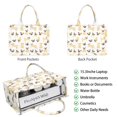 thumbnail image 1 of Large Capacity Tote Bag,Cute Cartoon Pug Handbag Fashion Luxury Tote Bag,15.7"x13"x 5.1" Inches,Laptop Compatible, 1 of 2